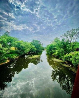 Looking through one of the bridges