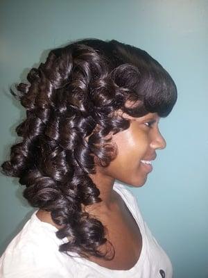 Full Sew-In Weave, Pinned-Up & Styled @ The Style Spot Salon