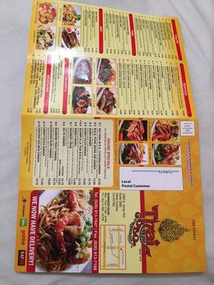 Menu @ Thai BBQ