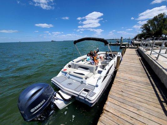 Docked at Kingfish Boat Ramp ready to head out