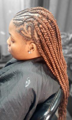 Box braids and Design braids $150+ depends on size/length