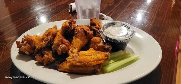 Cajun rubbed chicken wings