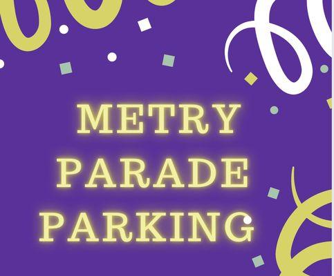 Come shop and park safely for the parades!