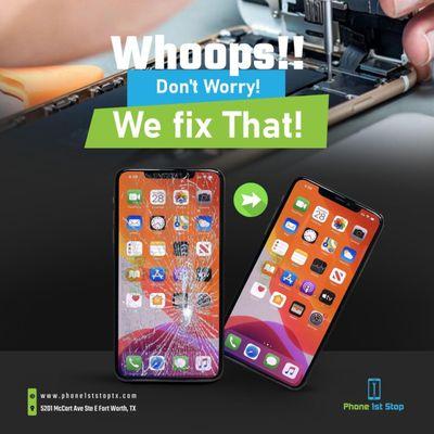 iPhone Screen Repair, fixed in 30 minutes or less.