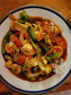 Seafood stir fry!