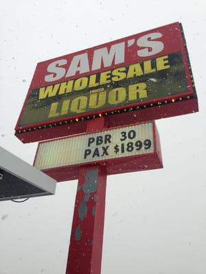 Sam's A Wholesale Priced Liquor