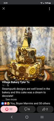 Steampunk Wedding Cake