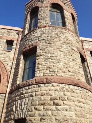 Staircase from the outside.