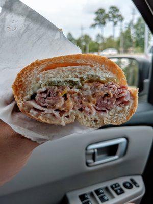 Ham, Cheese, Jalapeno Po Boy