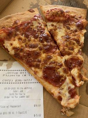 Pepperoni pizza