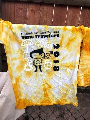 Tie dyed yellow