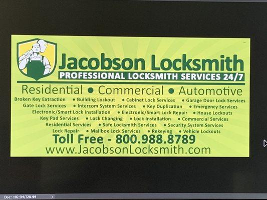 Jacobson locksmith