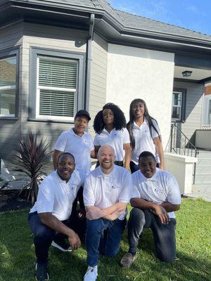 The Banguea Family from left to right starting on the top: July; Karolay; Luisa; Dennis; Justin; Harrold