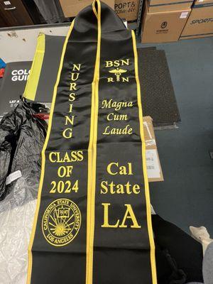 My graduation stole