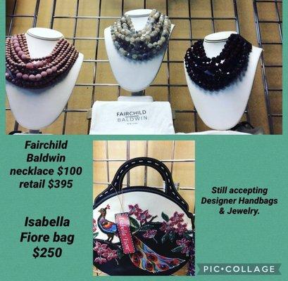 Fairchild and Baldwin necklace Isabella Fiore handbag