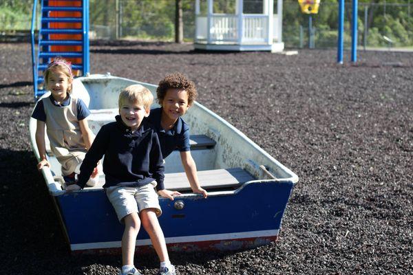 Students Playing on our Back Playground