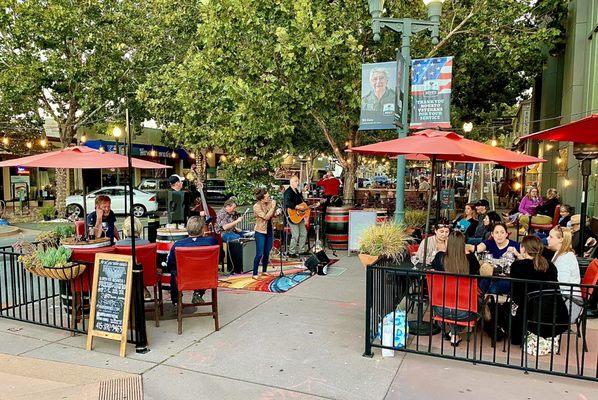 Patios in front of Mantra