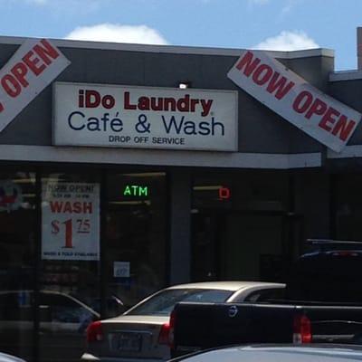 Yes, we're open.  We have Pick-up and Drop-Off delivery, Wash n' Fold and Ironing Services.