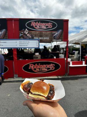 BBQ Boneless Ribs Sandwich aka Mystery meat