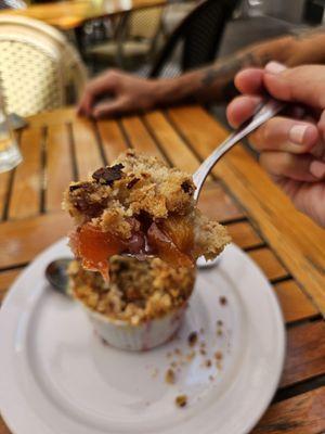 Strawberry & Peach crisp