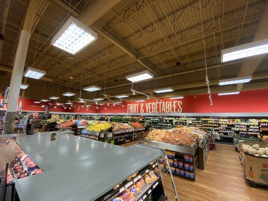 This produce department is huge.