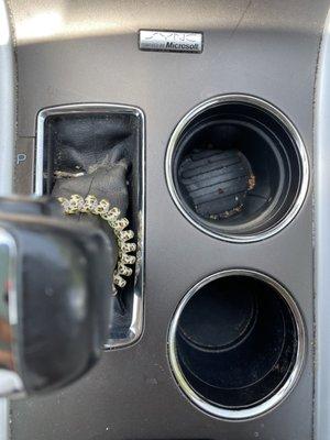 My car was gross, that's why I took it to get cleaned! This is what my car was like after my "platinum" car wash.