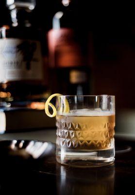 The Tokyo Police Club. Nikka Coffey Grain, Hakushu Single Malt & Hibiki whiskies with demerara syrup & house bitters