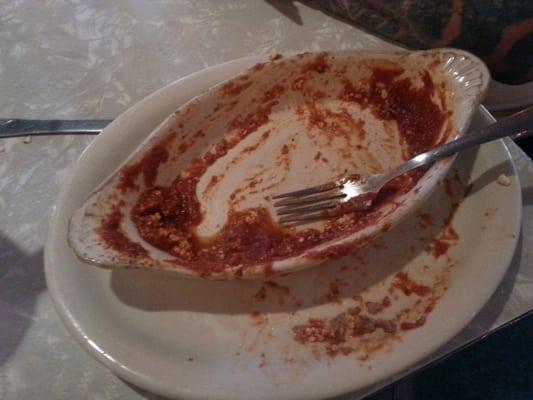 Its over when the fat lady finishes her manicotti!