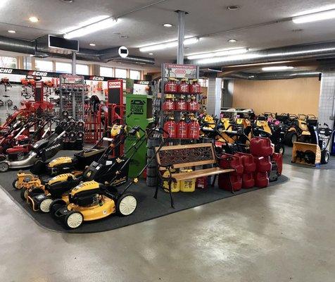 Tons of mowers and blowers