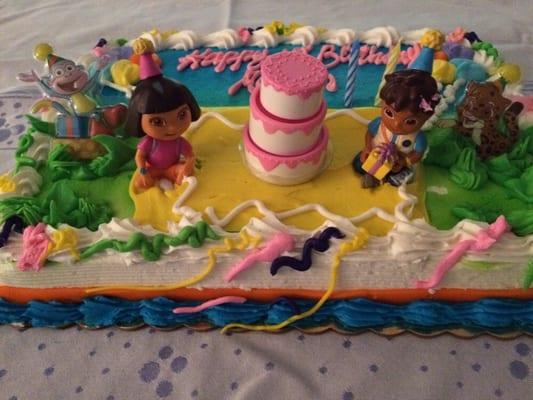 Dora the Explorer birthday cake