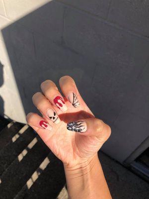 halloween nail art