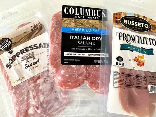 Prepackaged Italian meats