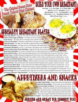 Specialty Breakfast Plates, Appetizers