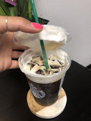 Wrong lid = can't even enjoy the foam