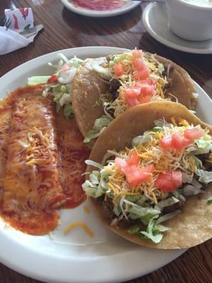 Freshly fried corn tortilla shells.  Yum.