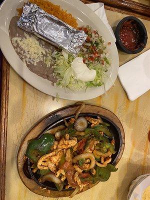 Chicken fajitas