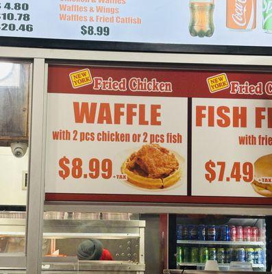 Where ya gettin a 2 piece thigh with a waffle for 8.99? Waffle made fresh