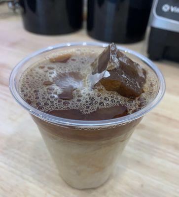 Our coffee ice cubes saving the day in this heat!