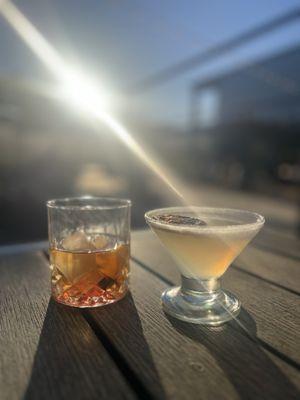 Old-fashioned & lemon drop