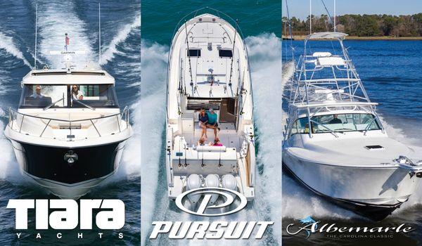 Apex Marine sells and services luxury boats and yachts in Southeast Florida, representing Tiara Yachts, and Pursuit and Albemarle Boats.