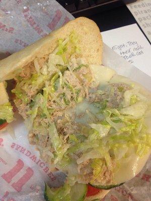 The "bigger" tuna sub