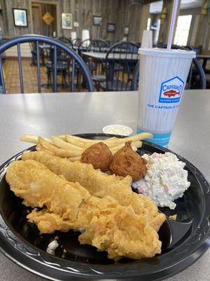 2 Piece Batter Dipped Fish Meal