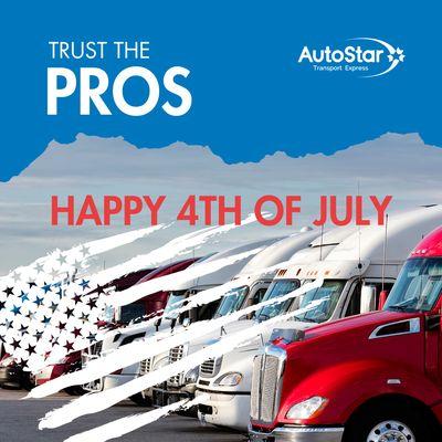 Celebrate Independence Day with peace of mind and trust the seasoned pros at AutoStar for all your vehicle transport needs.