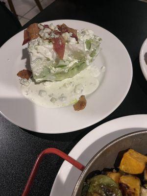 Wedge Salad order without the tomatoes and onions.