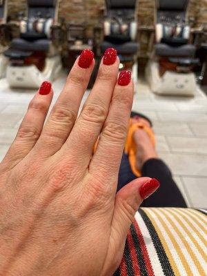 Perfect mani + pedi before thanksgiving!