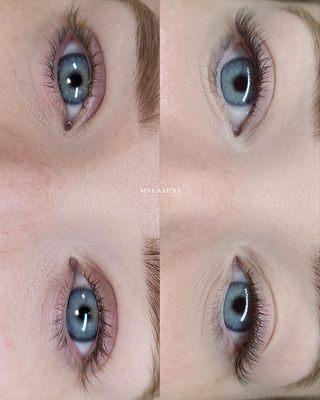 Natural Classic Lashes Before and After