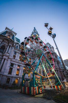 Ferris Wheel at Christmas Village Philadelphia. © Christina Kalff