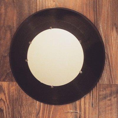 Vinyl Record Wall Mirror