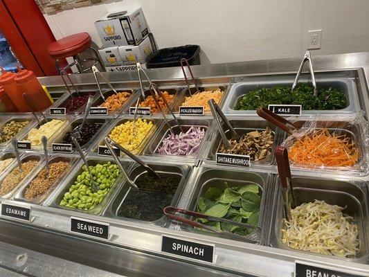 Veggie toppings