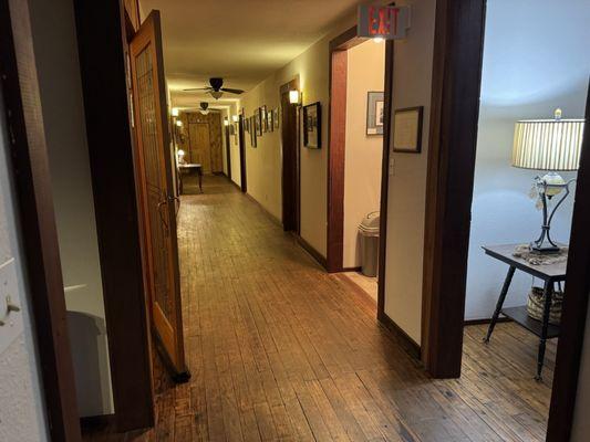 Upstairs hall of rooms (from upstairs double living rooms).